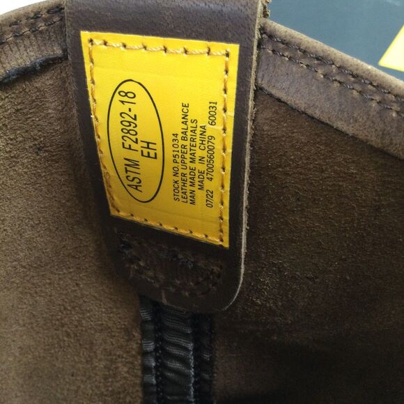 CAT Caterpillar P51034 Drawbar Pull-On Soft Toe Summer Brown Work Boots Shoes - Picture 6 of 10